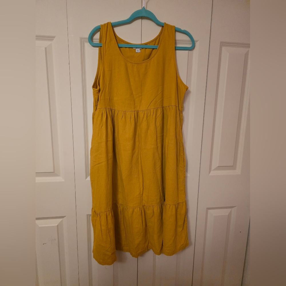 Croft & Barrow Mustard Midi Dress